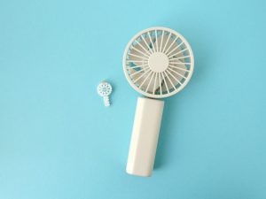 本物のハンディファンと…